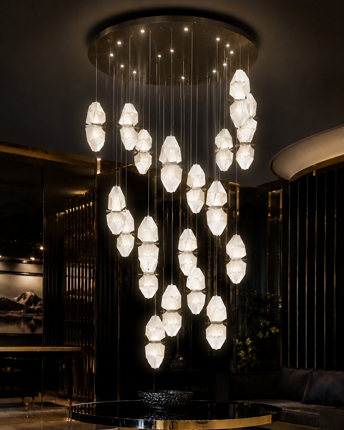 Twilight Spiral Hanging Chandelier - Image 3