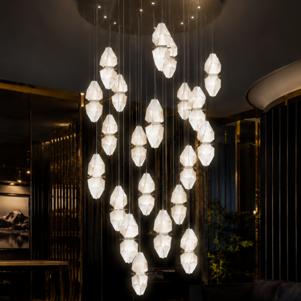 Twilight Spiral Hanging Chandelier