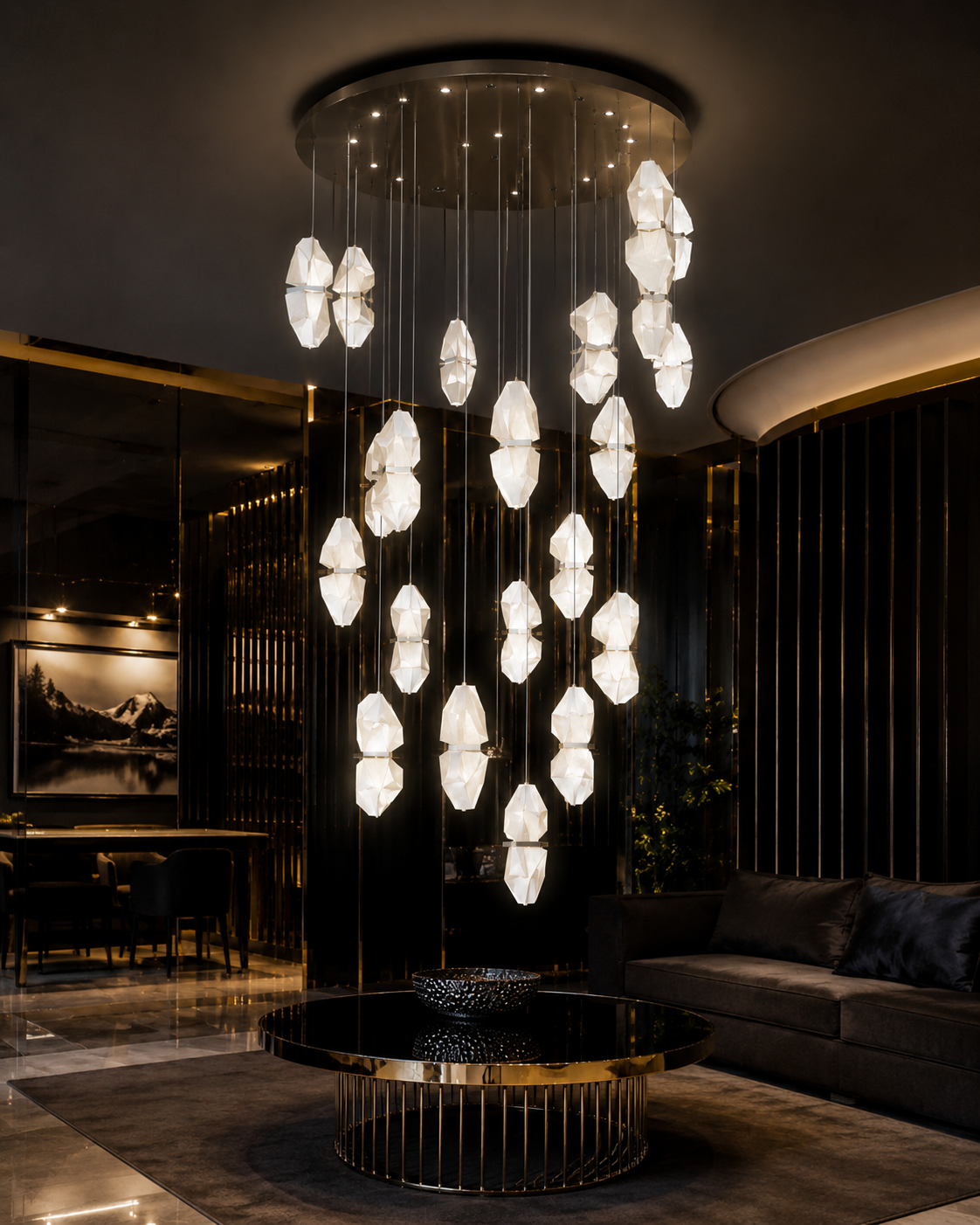 Twilight Spiral Hanging Chandelier - Image 4