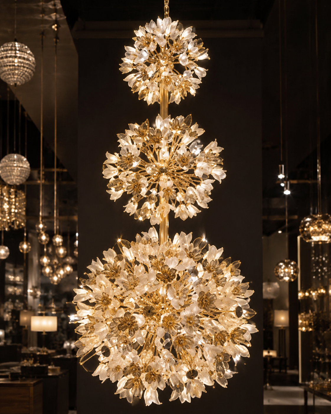 crystal flower chandelier - Image 3