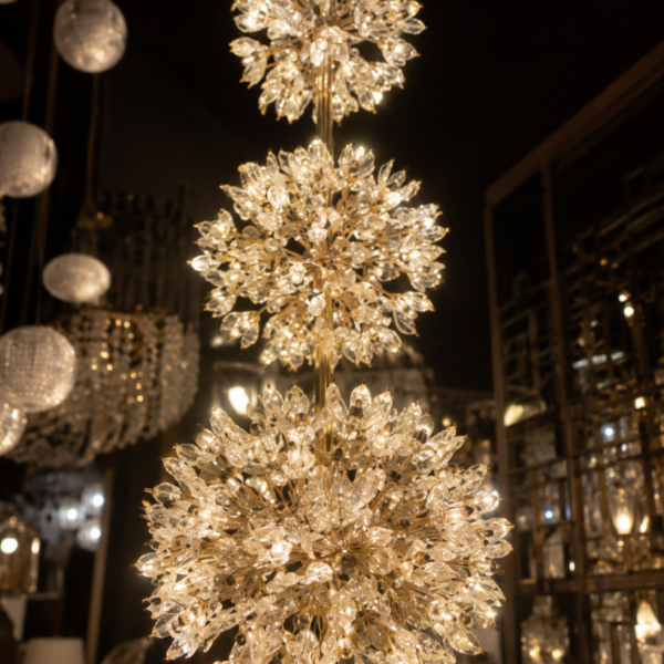 crystal flower chandelier