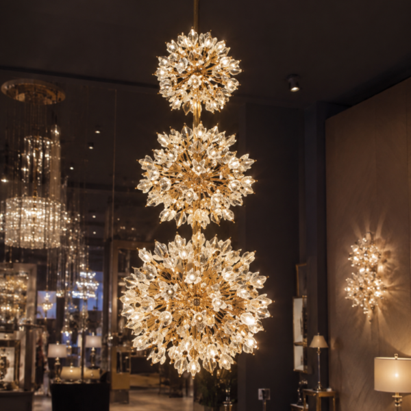 crystal flower chandelier