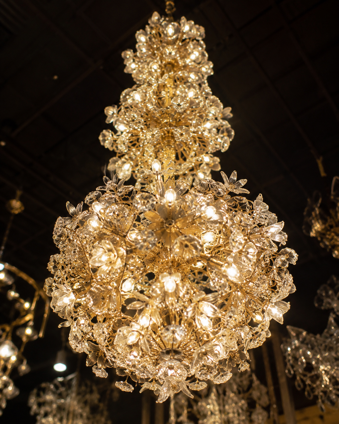 garden of roses crystal glass chandelier - Image 3