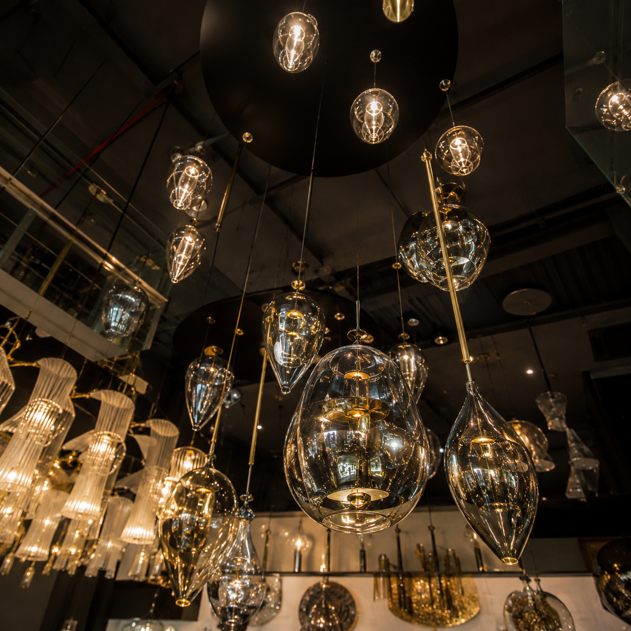 Crystal Glass Hanging Chandelier - Image 2