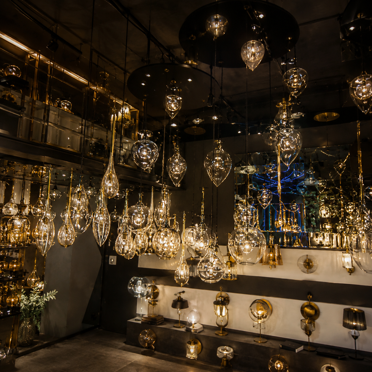 Crystal Glass Hanging Chandelier - Image 5