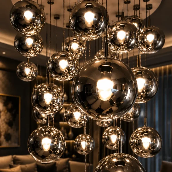 Nordic Glass Ball Chandelier
